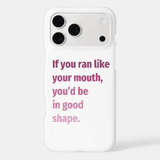 Si vous couriez comme votre bouche...