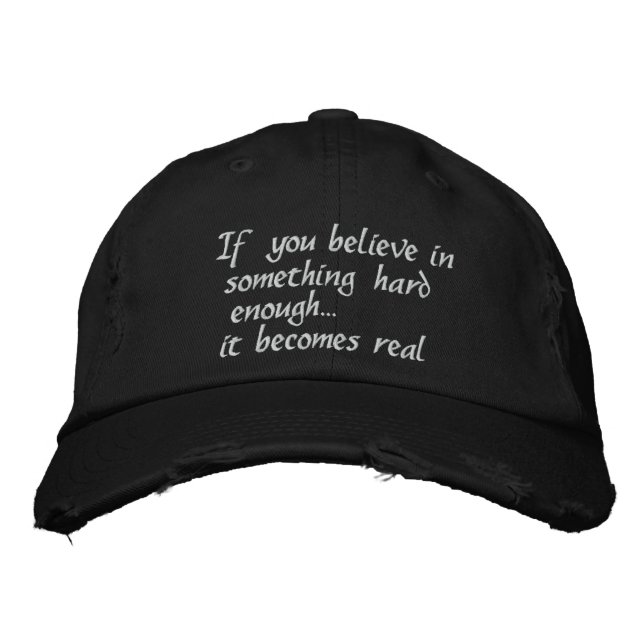 Si vous croyez en quelque chose de brodé casquette (Devant)