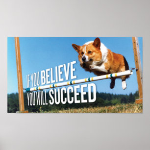 Si Vous Croyez Réussir Motivation Poster