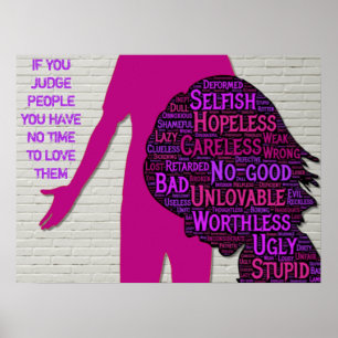 Si vous jugez les gens, citez une affiche inspiran