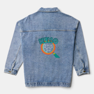 Si vous pouvez voir cette veste en denim