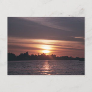 Siagon River Sunset Postcard