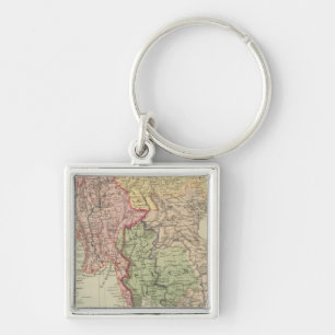 Siam, Burma and Anam Keychain