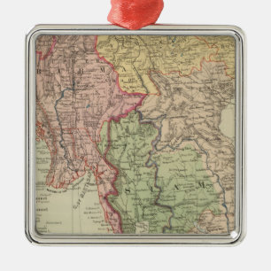 Siam, Burma and Anam Metal Ornament