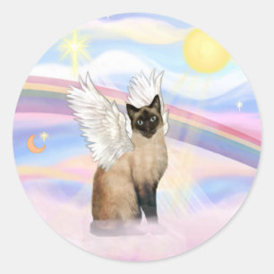 Siamese 22 - Clouds Classic Round Sticker