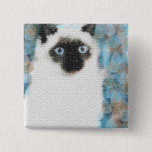 Siamese 2 Inch Square Button