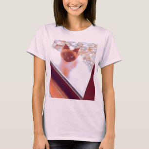 Siamese cat art T-Shirt