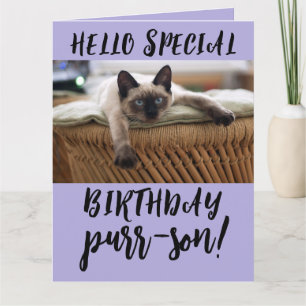 SIAMESE CAT BIRTHDAY GREETING CARDS