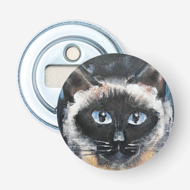 Siamese cat bottle opener (Front)