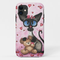 Siamese Cat by BiHrLe iPhone Case