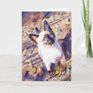 "Siamese Cat" Card
