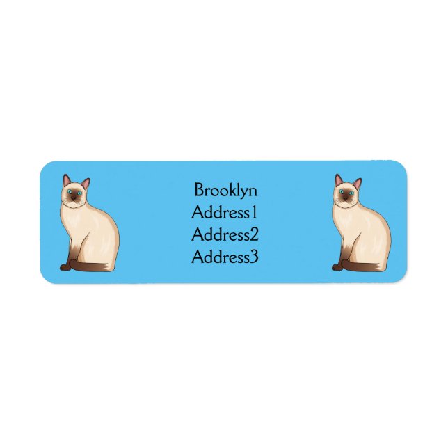Siamese cat cartoon (Devant)