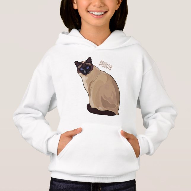 Siamese cat cartoon (Devant)