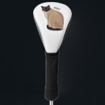 Siamese cat cartoon illustration  golf head cover<br><div class="desc">Siamese cat cartoon illustration</div>