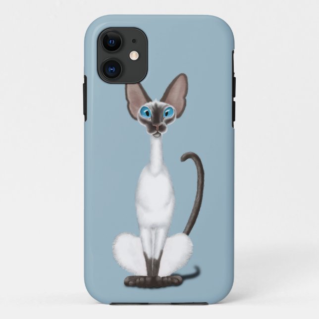Siamese Cat Case-Mate iPhone Case (Back)