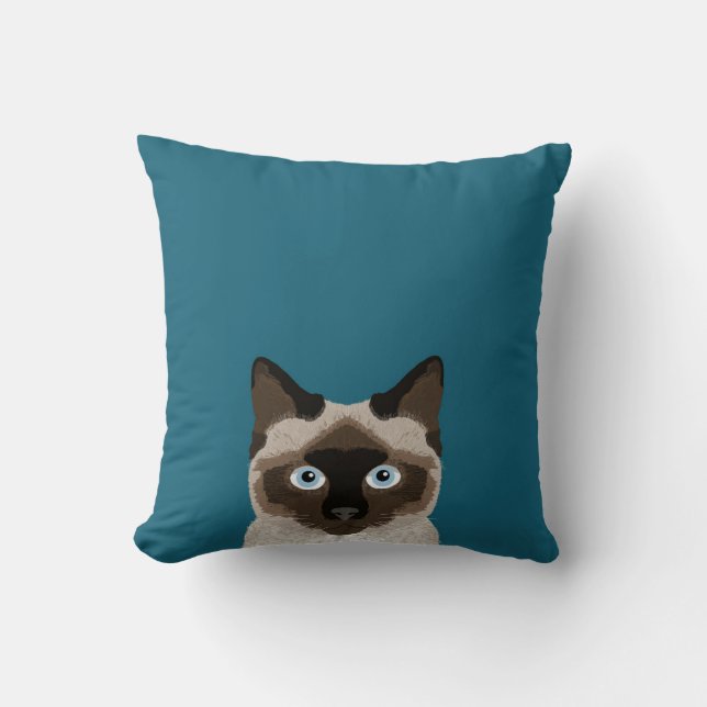 Siamese Cat - Cat chatte coussin pour femme de cha (Recto)