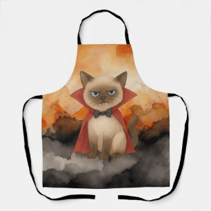 Siamese Cat  Cat Halloween Party  Apron