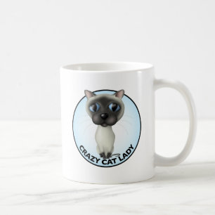 Siamese Cat - Crazy Cat Lady Coffee Mug