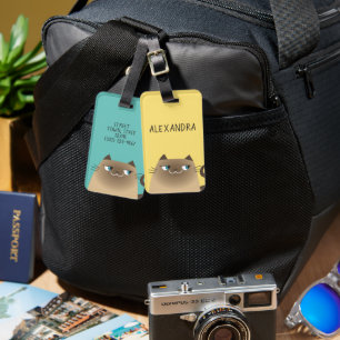 Siamese Cat Cute Luggage Tag