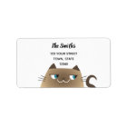 Siamese Cat Cute Return Address
