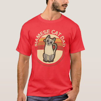 Siamese Cat Dad Siameses Cat Owner funny T-Shirt