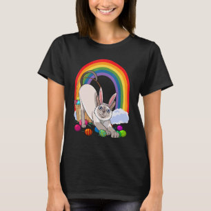 Siamese Cat Easter Eggs Bunny Rabbit T-Shirt