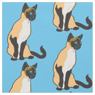Siamese cat fabric