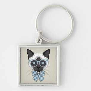 Siamese Cat Fashion Smart Keychain
