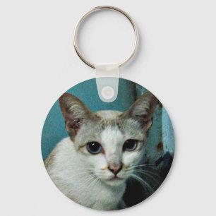 Siamese Cat Friend Keychain