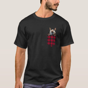 Siamese Cat In Pocket Peeking Kitten Lover Mom Dad T-Shirt