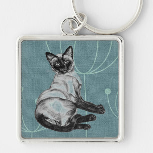 Siamese Cat Keychain