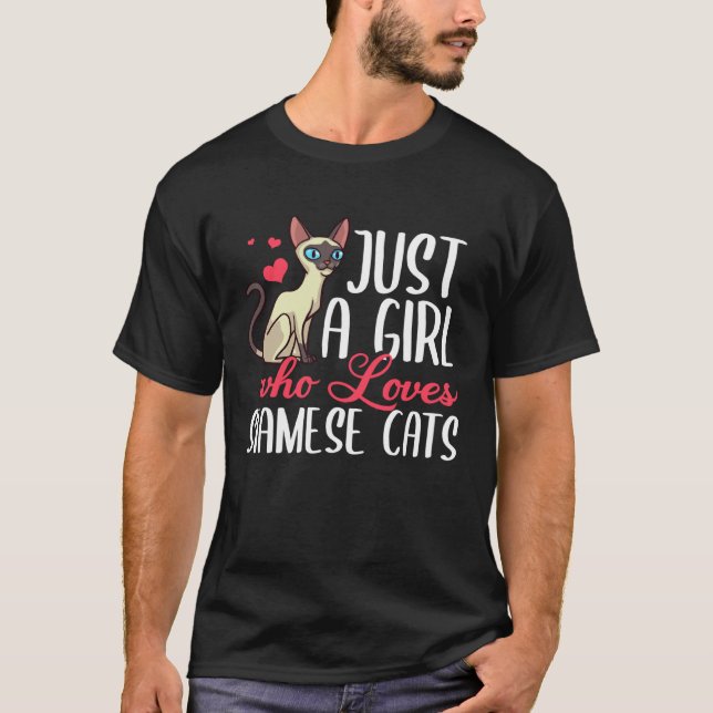 Siamese Cat  Kitten Owner T-Shirt (Front)