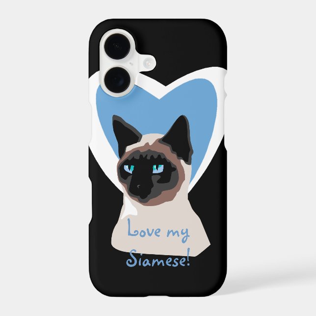 Siamese Cat Love iPhone 5 Coque (Verso)