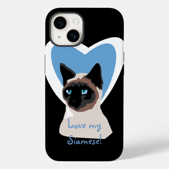 Siamese Cat Love iPhone 5 Coque (Verso)