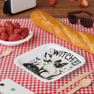 Siamese cat Magic: Bewitched and Free Paper Plate