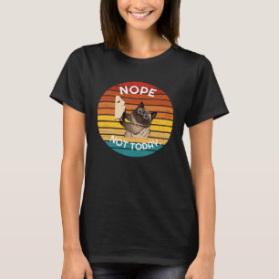 Siamese Cat Men Women Not Today Sunset Retro Kitt T-Shirt