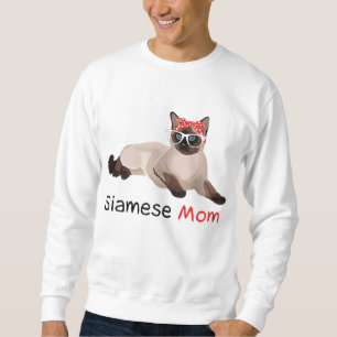Siamese Cat Mom Kitten Womens Siamese Cat Sweatshirt