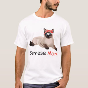 Siamese Cat Mom Kitten Womens Siamese Cat T-Shirt