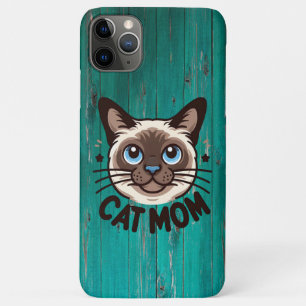 Siamese Cat Mom Mothers day Gift for Feline Lovers iPhone 11 Pro Max Case
