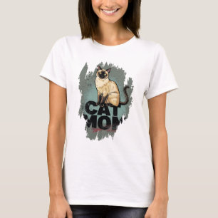 Siamese Cat Mom: Pawsitively Adorable T-Shirt