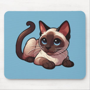 Siamese cat mouse pad
