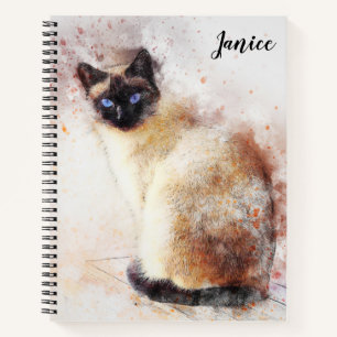Siamese Cat Notebook