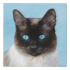 Siamese Cat Painting - Cute Original Cat Art