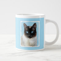 Siamese Cat Painting - Cute Original Cat Art