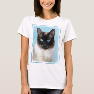 Siamese Cat Painting - Cute Original Cat Art T-Shirt