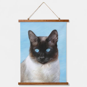 Siamese Cat Painting Original Animal Art Hanging Tapestry
