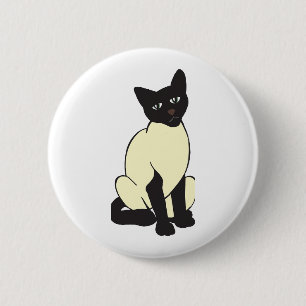 Siamese Cat Pet Cute Destiny Animals 2 Inch Round Button