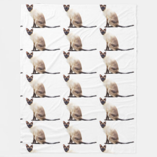Siamese cat pet cute purr animals kitties fleece blanket
