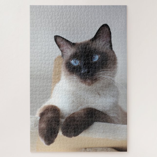 Siamese Cat Portrait Jigsaw Puzzle (Vertical)