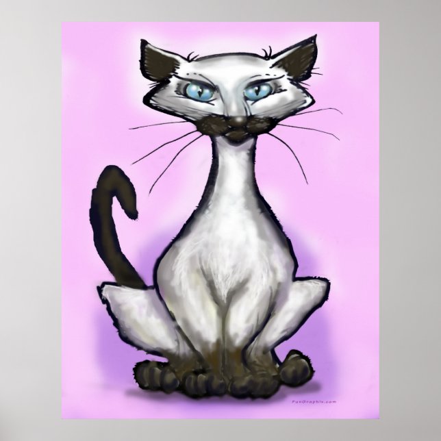Siamese Cat Poster (Front)